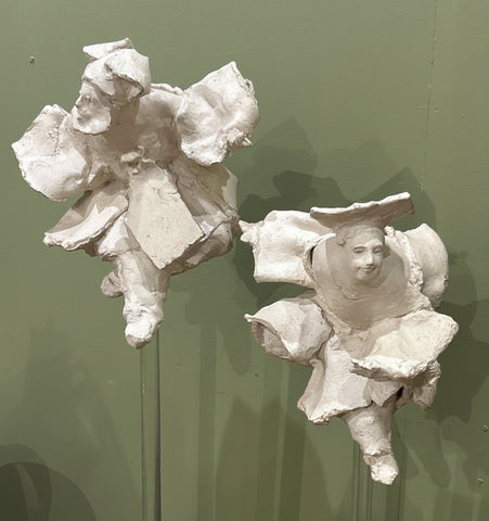 Pair David Bryce Figure Sculptures