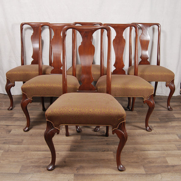 6 Queen Anne Style Dining Chairs