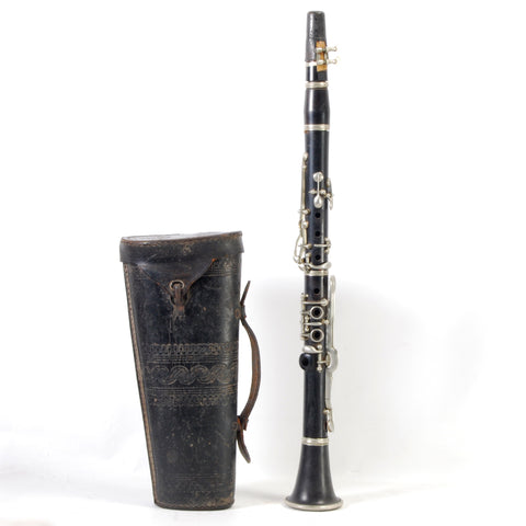 Clarinet In Leather Case